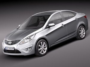 Hyundai verna 3d model